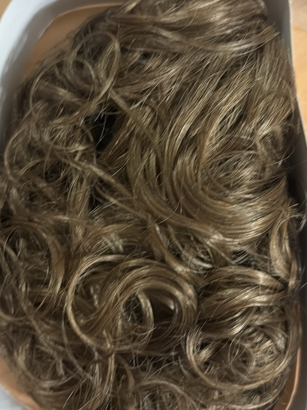Light Brown Curly Women's Wig - Unbranded